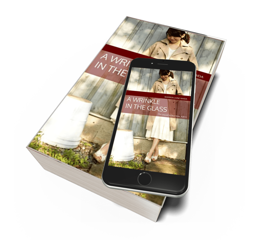 "A Wrinkle in the Glass" - the sequel to "Not Now, Katrin", is the romantic thriller that concludes The University Club trilogy image of paperback and ebook