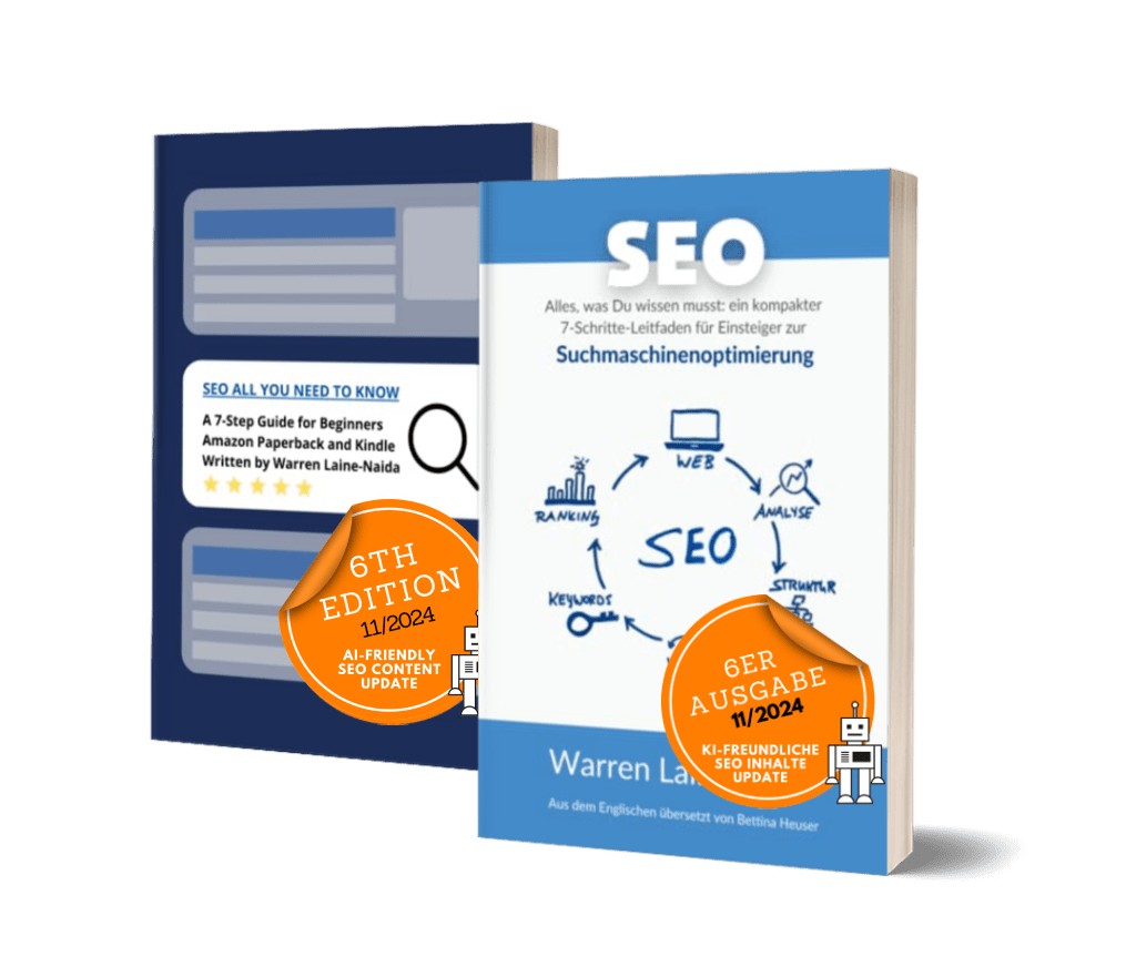 seo course books in German and English