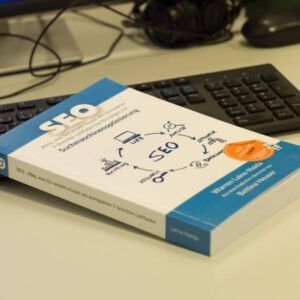 SEO textbook by Warren Laine-Naida and Bettina Heuser phographed by Alexandra Nazarenko