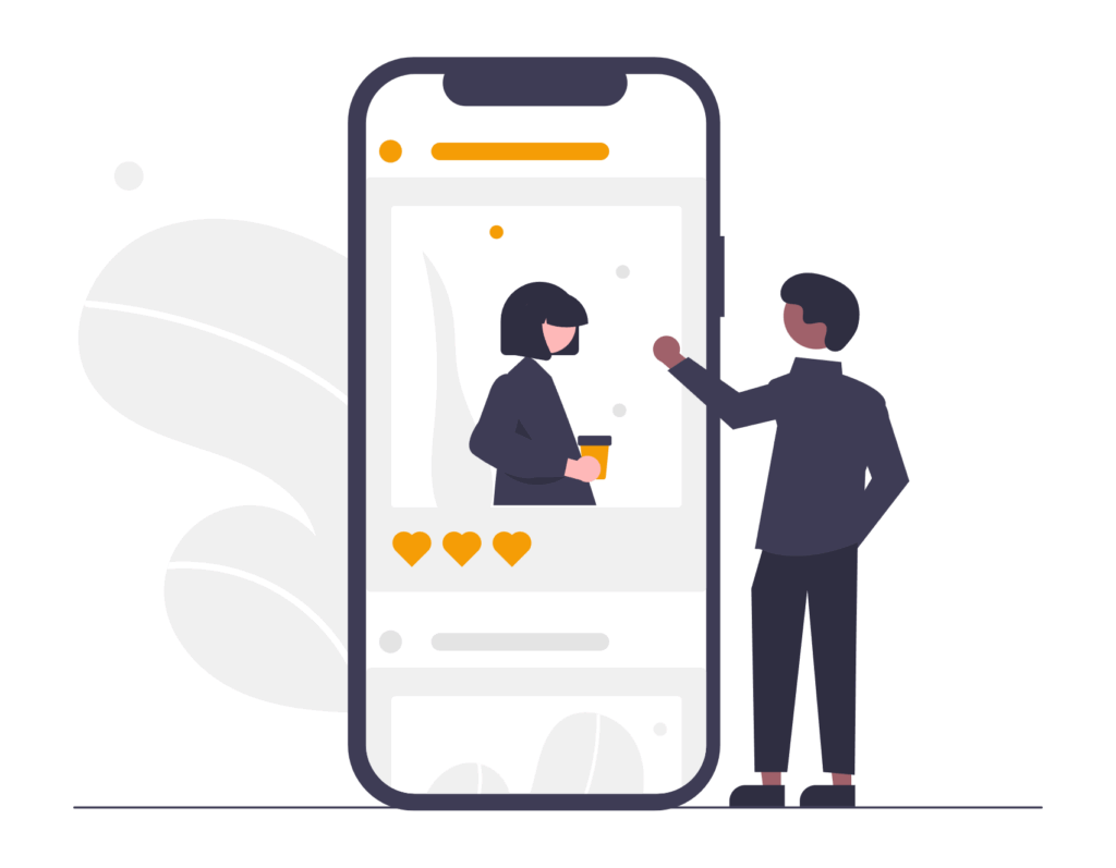 undraw social media graphic