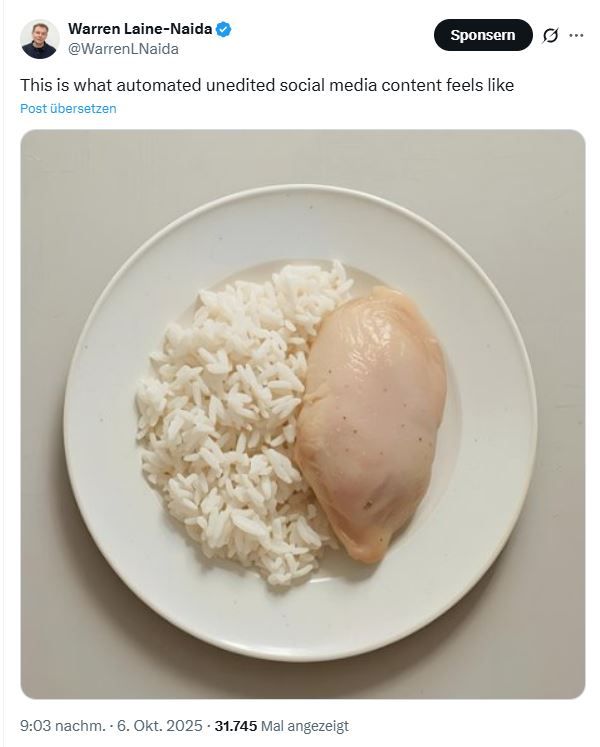 twitter post from warren laine-naida