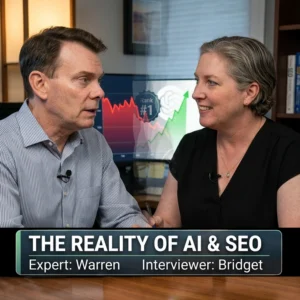 warren laine-naida and bridget willard AI image of the two talking